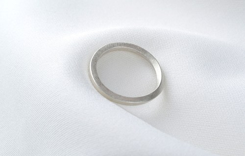 Twisted Ring No.1 (925 Silber, kreismattiert)
