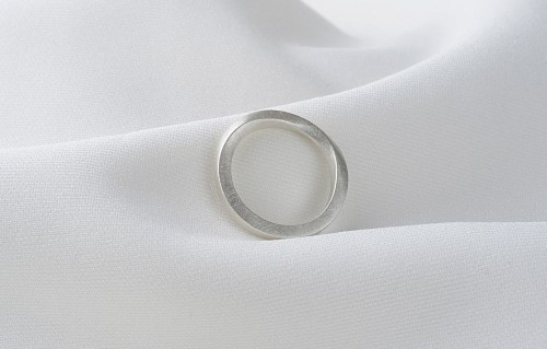 Twisted Ring No.2 (925 Silber, kreismattiert)
